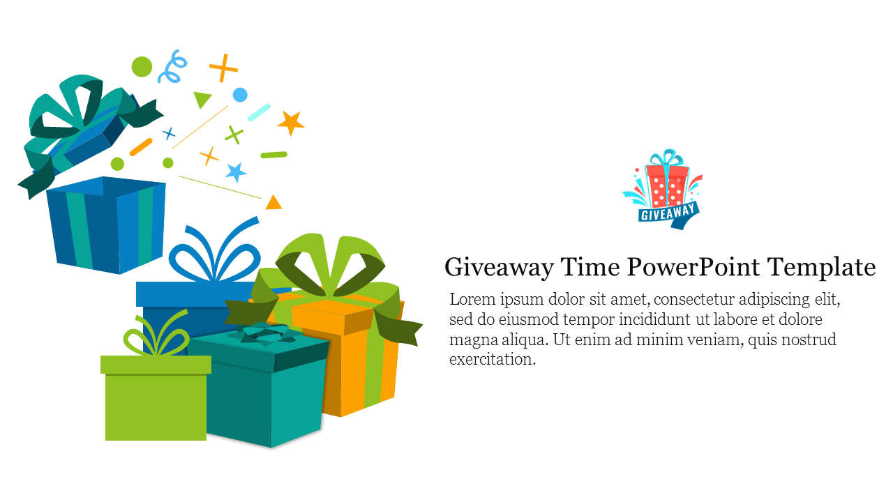 Giveaway Time PowerPoint Template